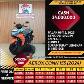 KREDIT DP 500 AEROX 155  CON 2024 PLAT B DEPOK 
CASH/TT/CC/PAYLATER