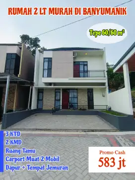 Rumah 2 Lantai Murah & Nyaman Di Semarang Atas