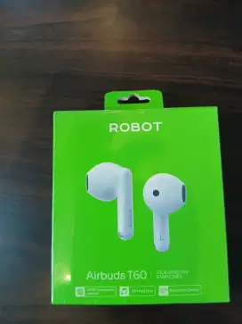 Robot T60 Airbuds TWS Half Ear Wireless 13mm Earphone Bluetooth 5.3