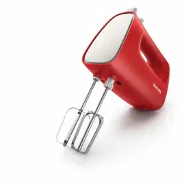Hand Mixer Philips HR 1552 dengan 5 kecepatan putar merah dan hijau