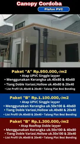 Canopy Plafon PVC Kanopi kordoba