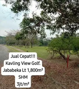 Jual Cepat Kavling View Golf Jababeka Country Club Residence Luas 1900
