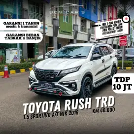[ TDP 10 JT ] TOYOTA RUSH 1.5 TRD SPORTIVO AT NIK.2019