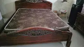 Tmpat tidur Jepara 6 kaki dan matras