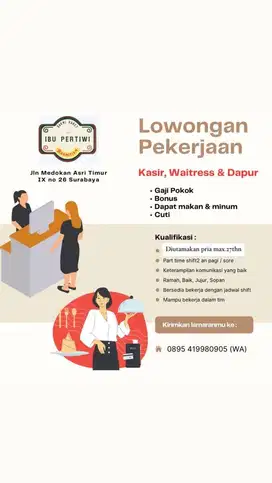 Cari karyawan kedai BAKMI area UPN sby