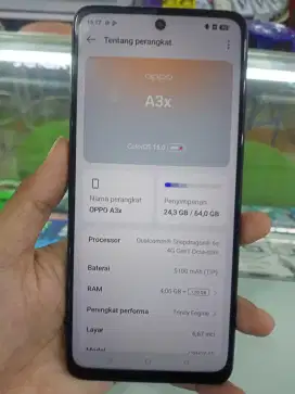 Oppo A3X Ram 4+4/128