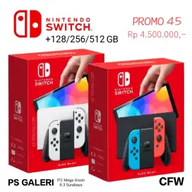 NINTENDO SWITCH OLED +128GB FULL GAME PROMO 45