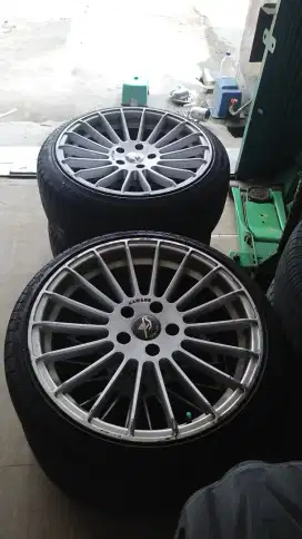 Velg hamann anniv R19 + ban lebar 8.5/9.5 pcd 5x120