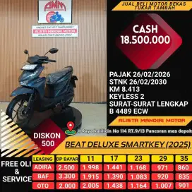 BEAT DELUXE SMARTKEY 2025 PLAT B DEPOK CASH/KREDIT/TT/CC/PAYLATER