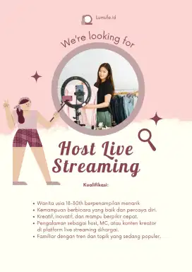 Host live streaming bisa edit