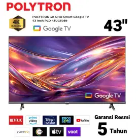 POLYTRON 4K UHD Google TV 43 Mola TV 43UG5059 Dolby Vision HDRDIGITAL