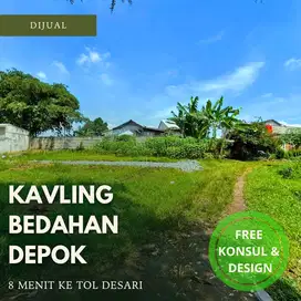 Jual Tanah Kavling Bedahan Depok, 8 Menit Ke Tol Desari