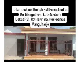 Rumah 2 kamar, garasi, semi furnished, Kota Madiun
