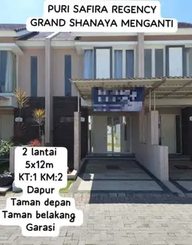 Dijual Rumah 2 lantai Di Perumahan Puri Safira Menganti Gresik