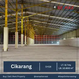GUDANG INDUSTRI DI CIKARANG, JALAN BESAR PROPINSI  - ADA LOADING DOCK