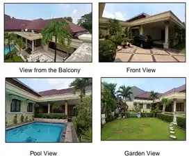 Rumah raya jemur, lokasi langsung nol jalan raya Ada kolam renang