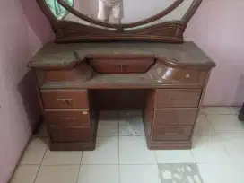 meja rias antik bahan kayu jati