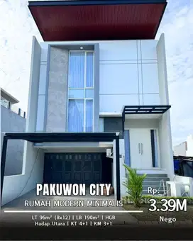 TEV DIJUAL RUMAH MINIMALIS MODERN DI PAKUWON CITY GRAND ISLAND
