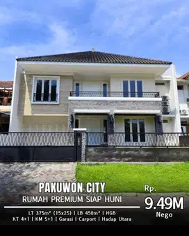 TEV DIJUAL RUMAH MEWAH DI PAKUWON CITY CLUSTER TERDEPAN
