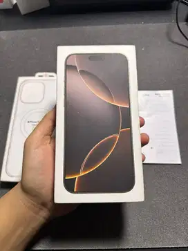 Iphone 16 promax 256 gb dissert titanium new segel resmi ibox