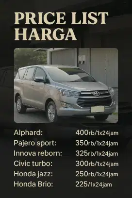 RENTAL MOBIL LEPAS KUNCI