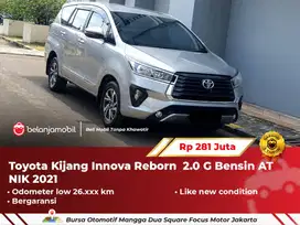 [ LOW KM 26RB ] Toyota Kijang Innova 2.0 G Bensin AT Silver 2021/2022