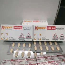Keppra 500 mg 1 box isi 5 strip
