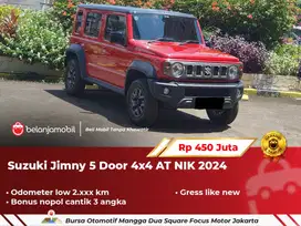 [ LOW KM 2RB ] Suzuki Jimny 5 Door 4x4 AT Merah NIK 2024/2025