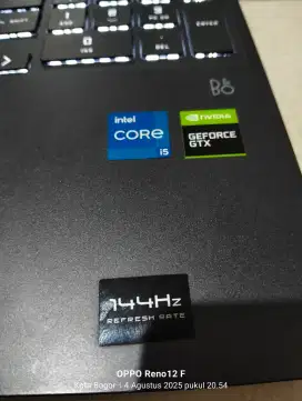 Dijual laptop Hp victus gaming Intel i5 gen 12 VGA NVDIA GTX1650 4GB