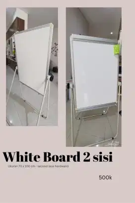 White board 2 sisi (bolak balik)