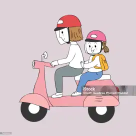 Ojek antar jemput anak sekolah