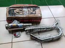 Jual knalpot Haiken Hai Ken MX King Original Masih Baru Plastikan