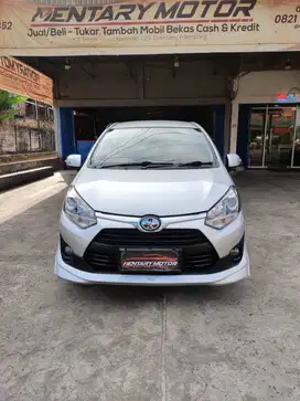 Toyota Agya 1.2 TRD Automatic 2018 Silver Metalik Murah Terawat Low KM