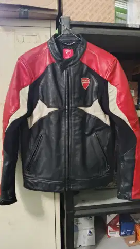 Jaket kulit ducati bahan kulit original