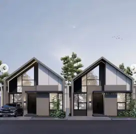 Rumah mezzanine nempel jalan raya