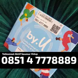 Nomor Cantik Telkomsel BY.U  Doble Triple Naik 7778889