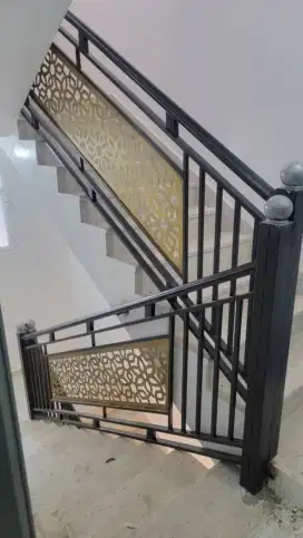 Bengkel las Lampung tralis kanopi pintu pagar gerbang tangga