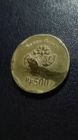 Misprited Coin Melati 500 92 Vintage.