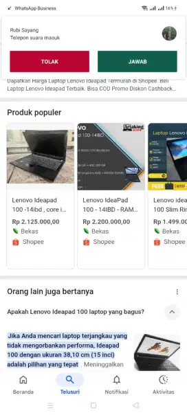 Jual laptop murah