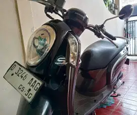 Honda Scoopy 2016 Fi Remote Hitam Coklat Ori lengkap siap pakai