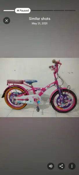 Sepeda anak pink