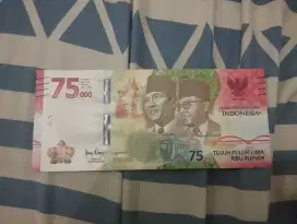 Uang 75 ribu rupiah