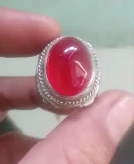 Batu cincin akik asli Red baron