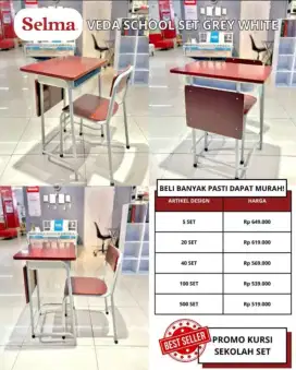 Set meja sekolah