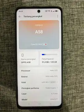 Oppo A58,Istimewa