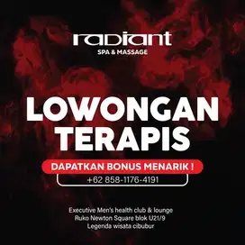 Lowongan terapis spa