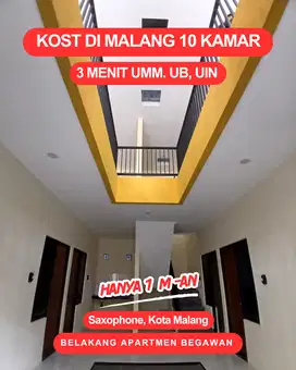 Rumah Kost Belakang Apartmen Begawan Malang