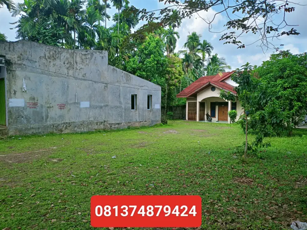 TANAH + RUMAH + KIOS  DI PINGGIR JALAN UTAMA