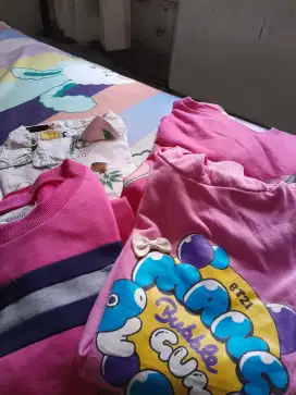 Preloved  kaos lengan panjang dan kemeja anak