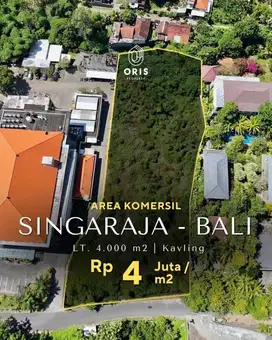 Singaraja Bali Tanah Kavling Siap Bangun Area Komersil